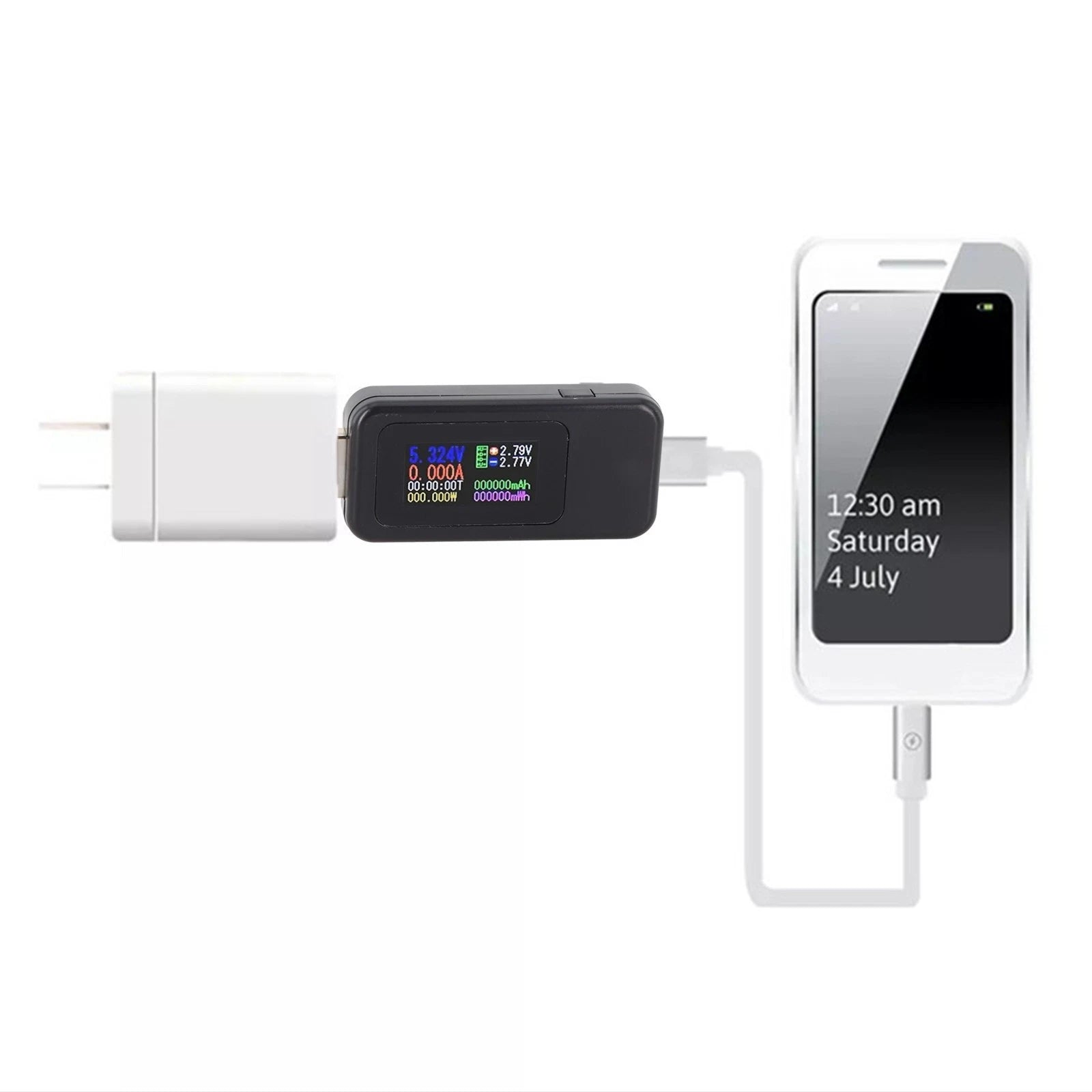 USB Voltmeter Ammeter for Compact Design Vehicles