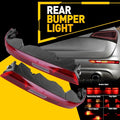 Set of 2 Rear Bumper Lamp Stop Light Reflectors Red Lens for Audi Q7 (2016–2020)