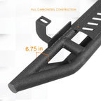 Set of 2 Textured Side Step Nerf Bars for Jeep Wrangler JL (2018–2024)