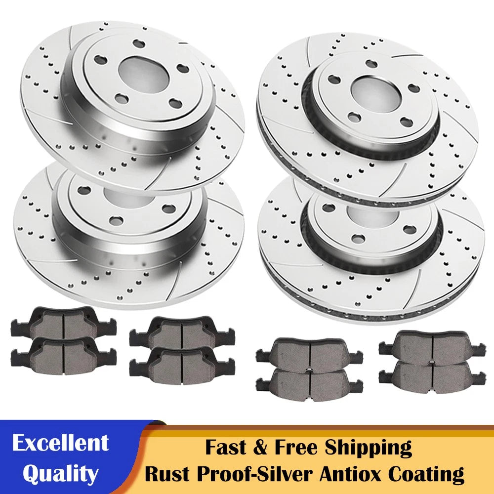 330mm Rotors + Brake Pads for Dodge Durango Grand Cherokee (2011–2018)
