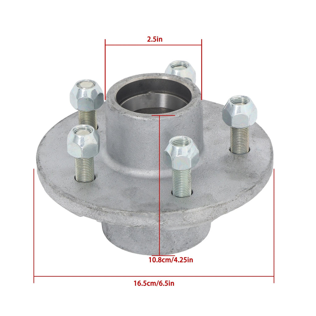 5 Lug Galvanized Hub for Boat Trailer