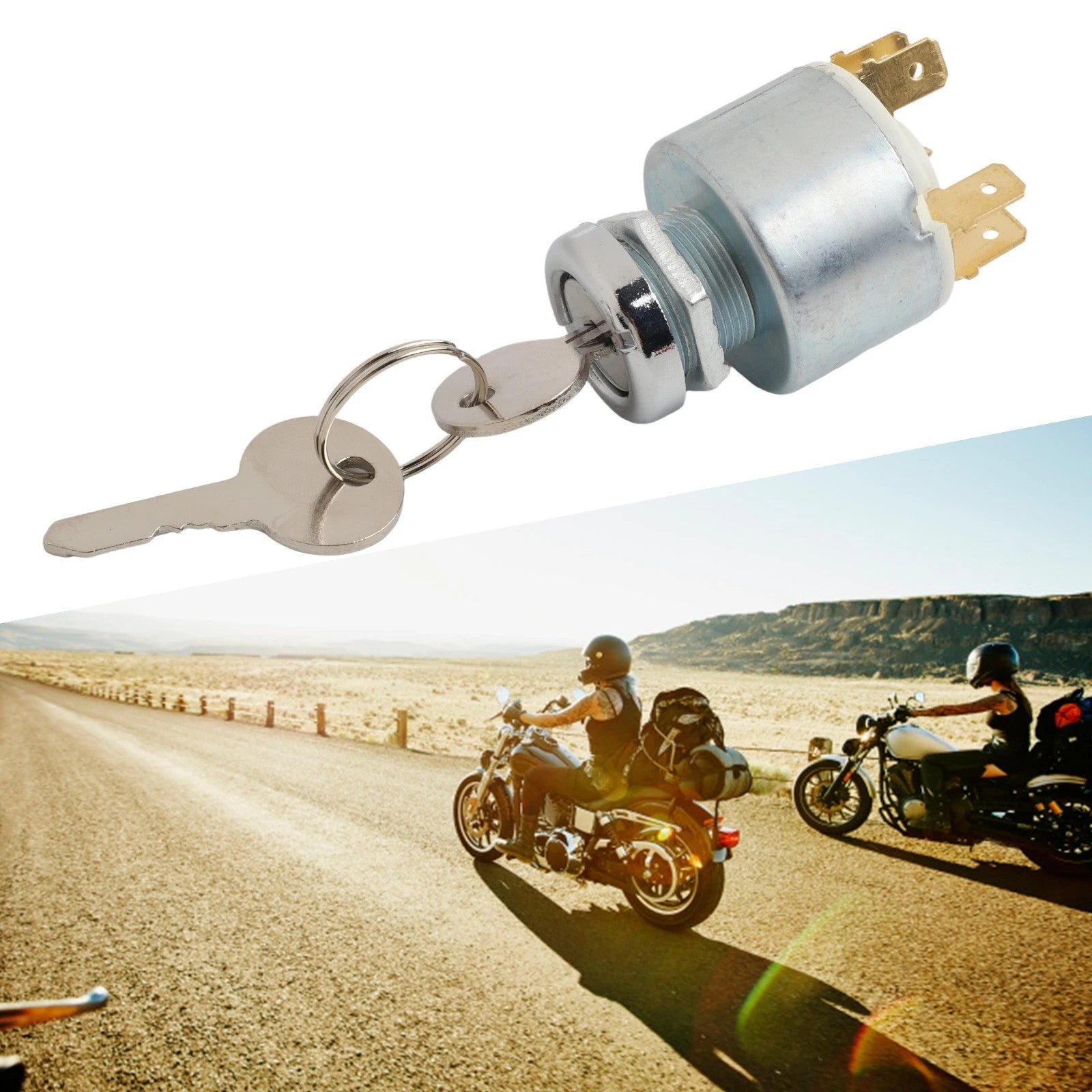 12V Ignition Switch for Cars Motorcycles Boats (Universal Fit)