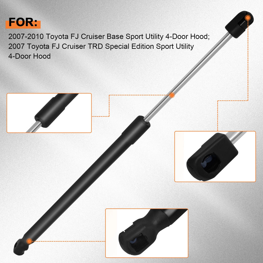Set of 2 Front Hood Lift Supports for Toyota FJ Cruiser (2007–2010)