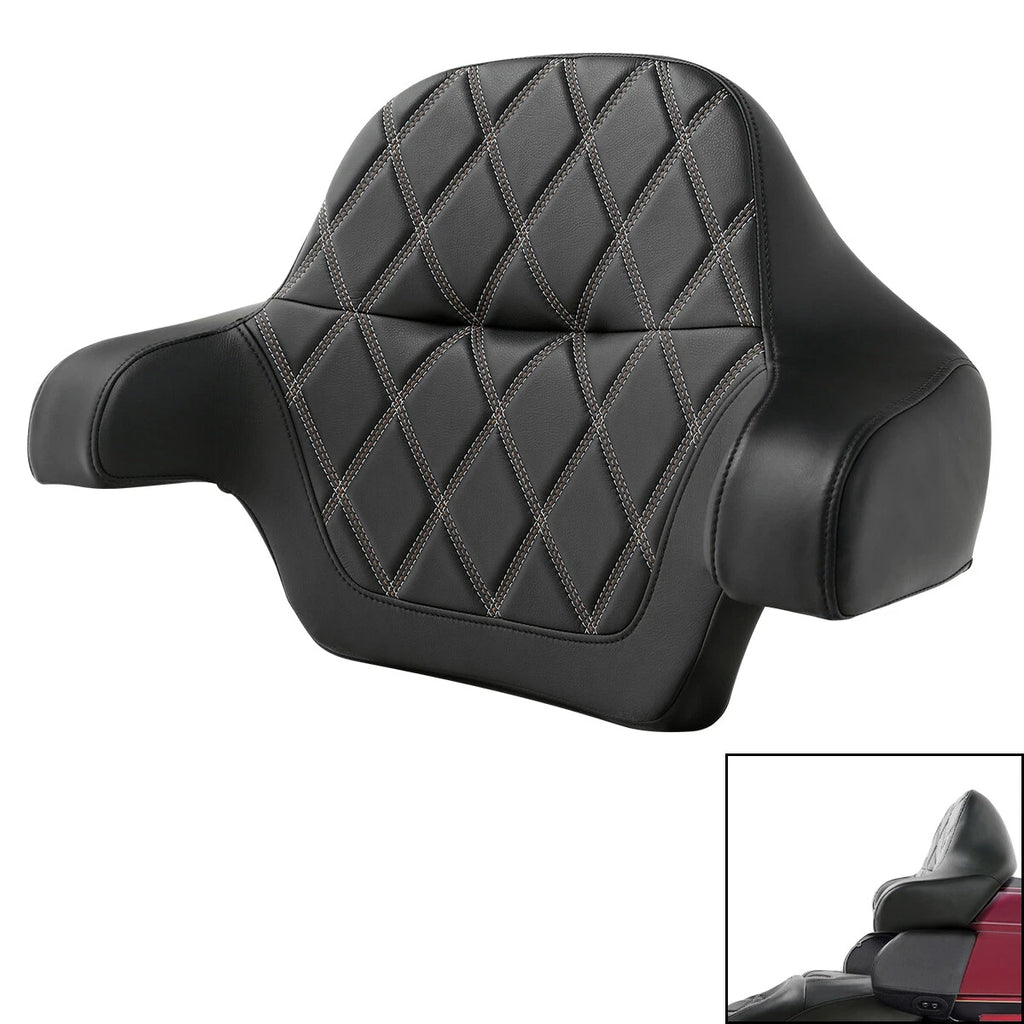Rear Passenger Backrest Pad for Harley Touring Street Road Glide (2014–2023)