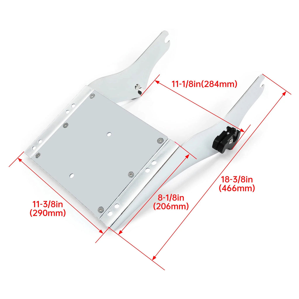 Trunk Backrest Mount Rack for Harley Touring Street Road Glide (1997–2008)