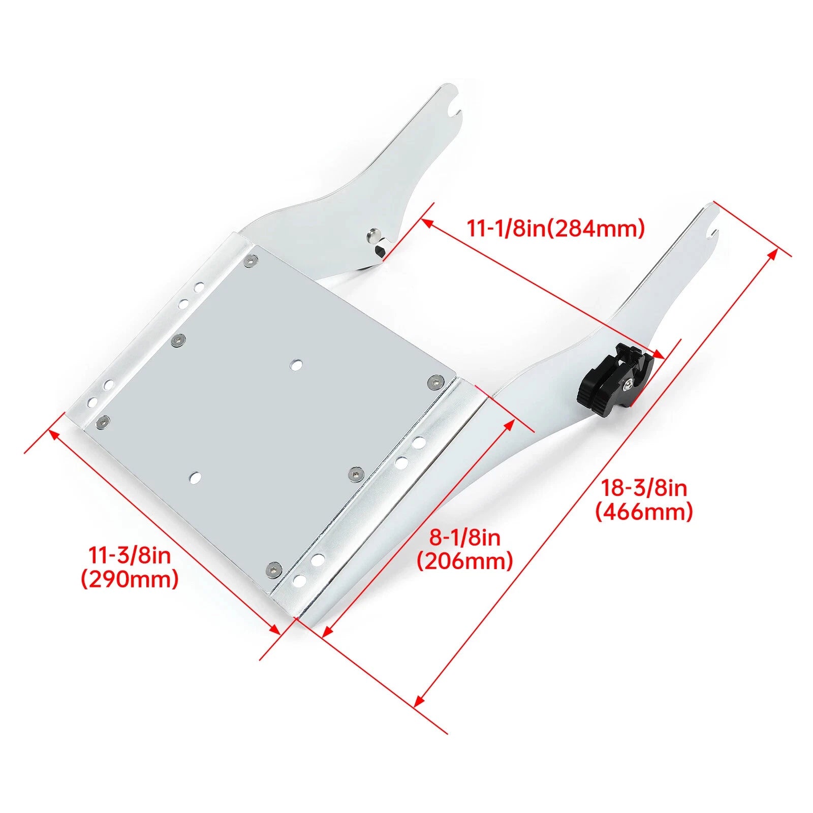 Trunk Backrest Mount Rack for Harley Touring Street Road Glide (1997–2008)