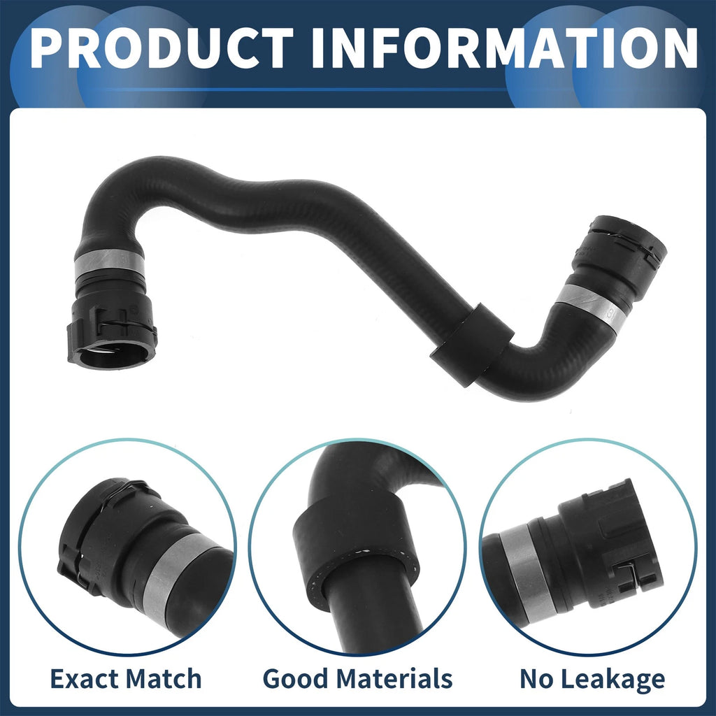 HVAC Heater Hose for BMW X5 3.0i (2001–2006) No. 11537510120 Rubber Black