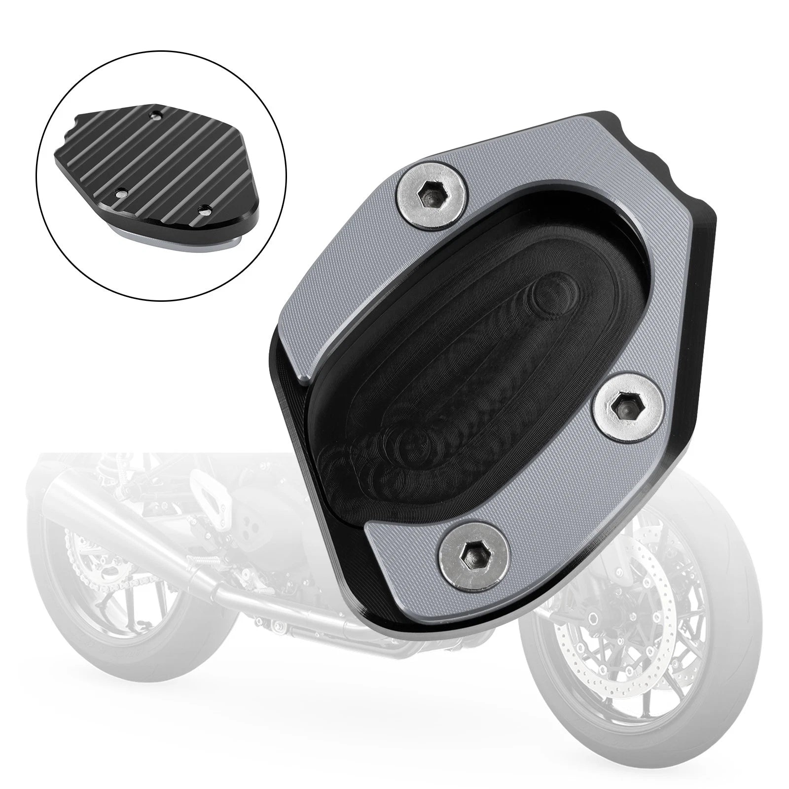 Kickstand Enlarged Plate Pad for Triumph Speed Twin 1200 (2019–2021) & Thruxton 1200/R (2016–2019)