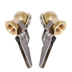 2 PC Brass Lock On Tire Inflator for Air Hose Attachment