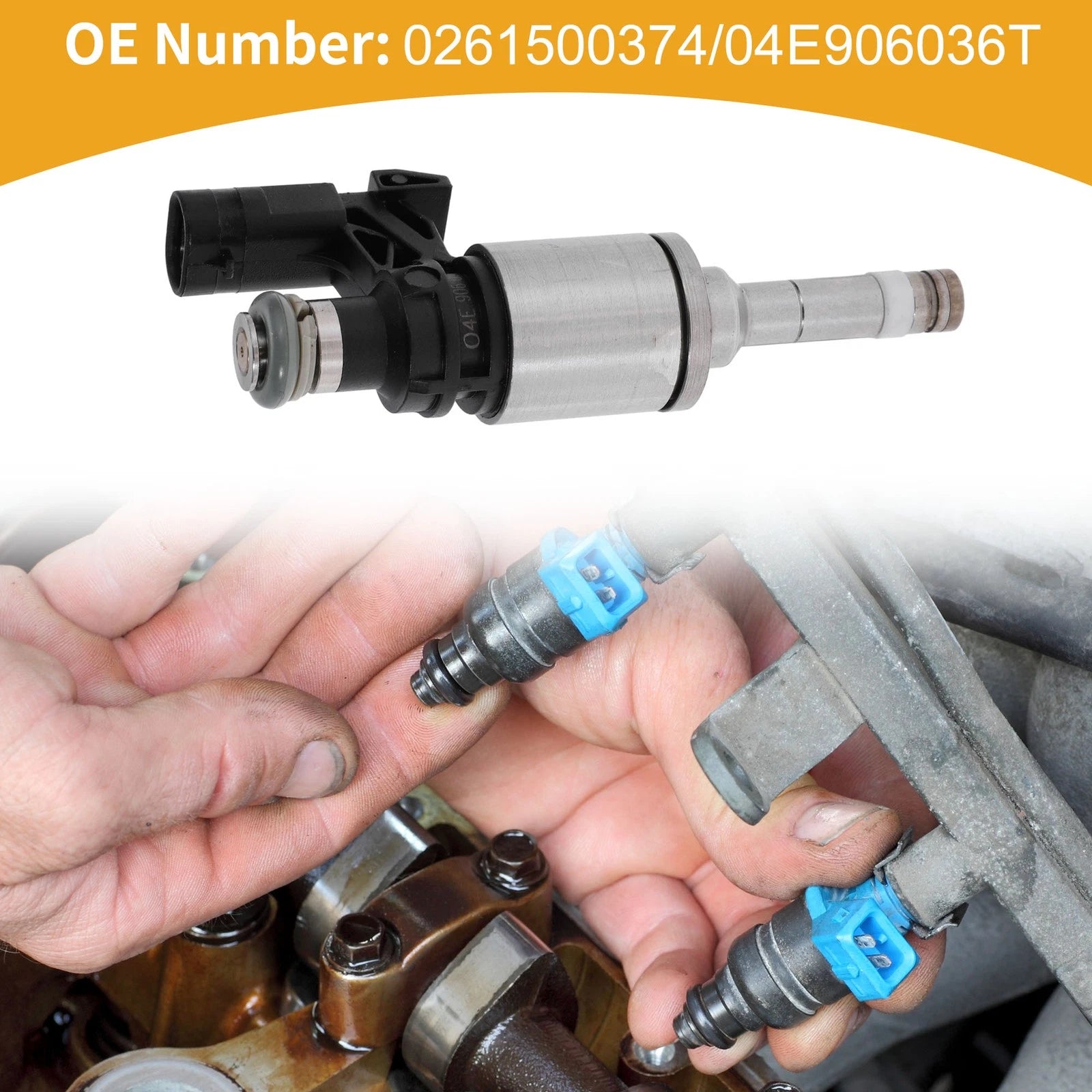 1 Pc Fuel Injector No.0261500374/04E906036T for Audi A4 (2016–2024)