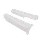 White Front Fork Guard Covers for Chinese 125-190cc Pit Dirt Bikes