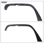Full Set Flat Style Solid Steel Fender Flares for Jeep Wrangler (2007–2018)