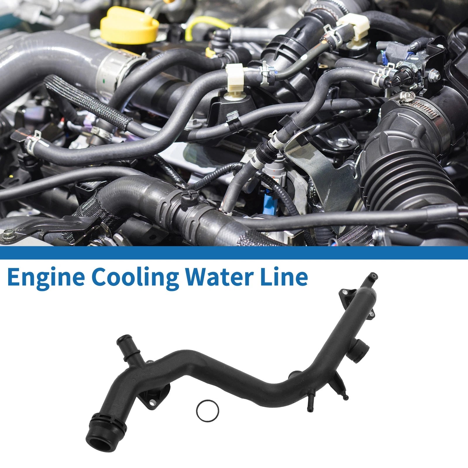 Engine Cooling Water Line for Audi A4 Avant (2005–2008) No. 06E121045F