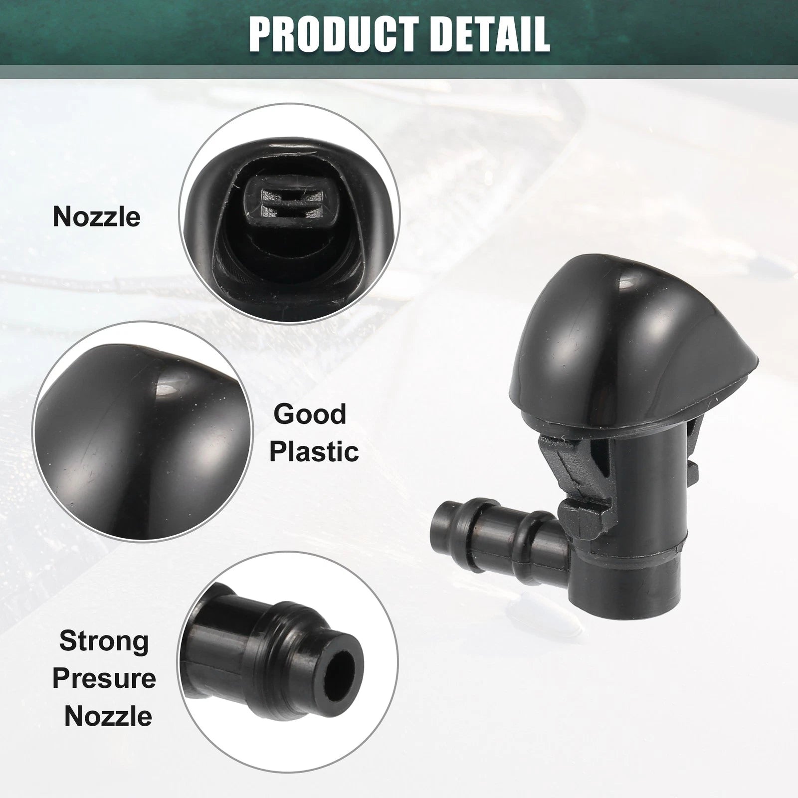 2X Windshield Wiper Washer Nozzle Spray Jet for Honda Odyssey (2011–2013)