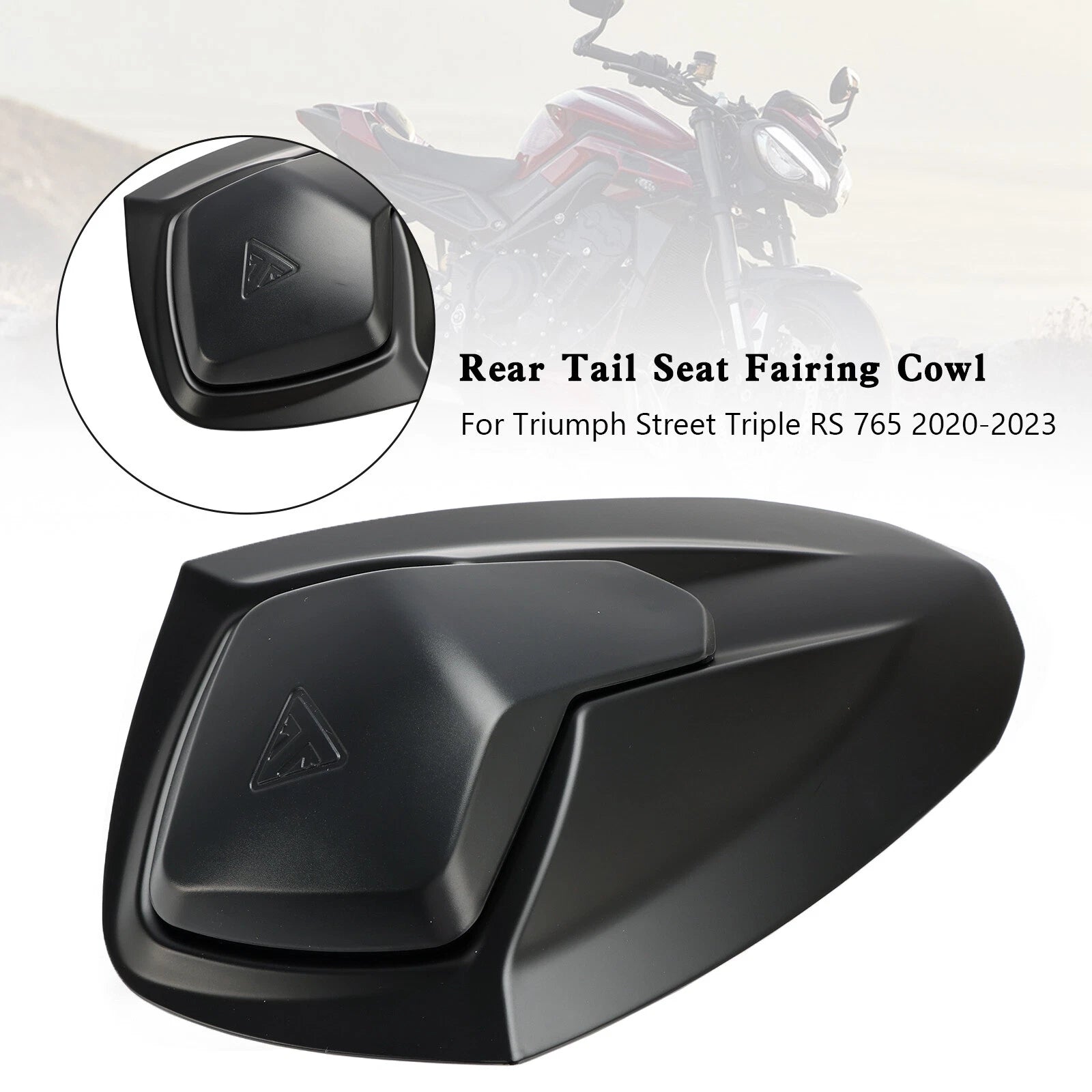 Rear Tail Seat Fairing Cowl Cover for Street Triple RS 765 (2020–2024) Matt Black