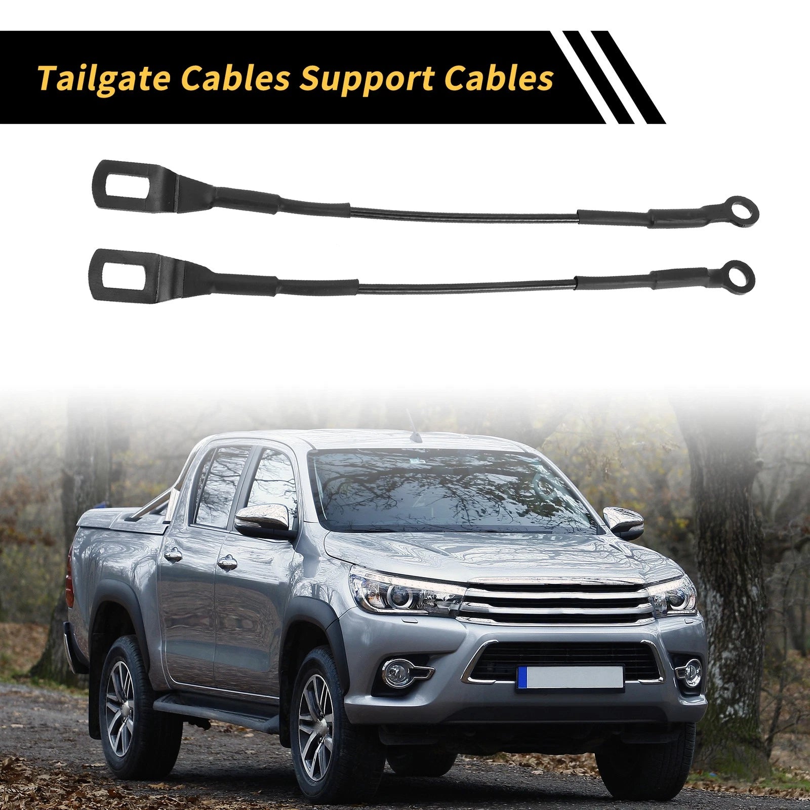 1 Pair Tailgate Cables for Toyota Tacoma (No. 6577004030)