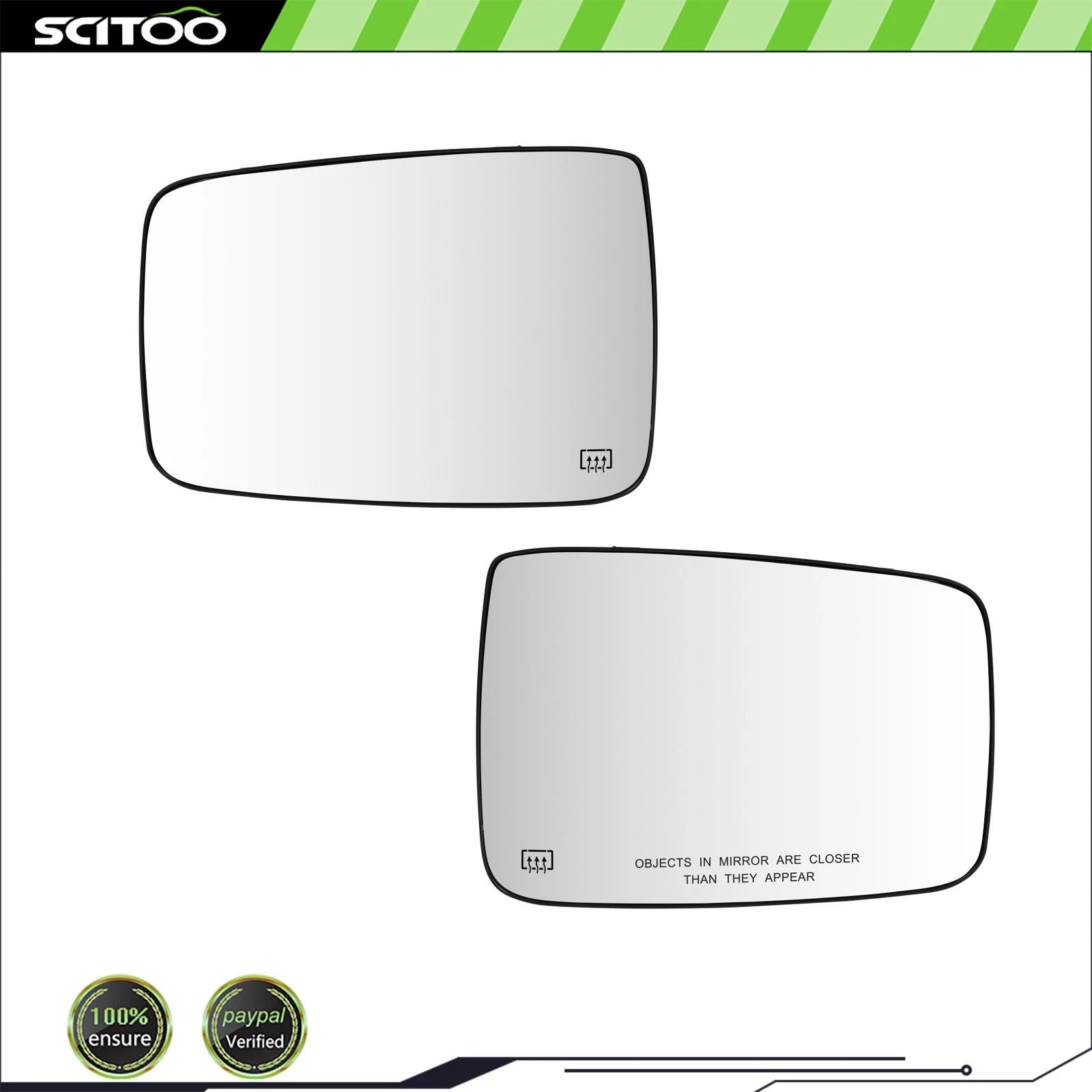Heated Mirror Glass Set for Ram 1500 (2009–2018) LH/RH