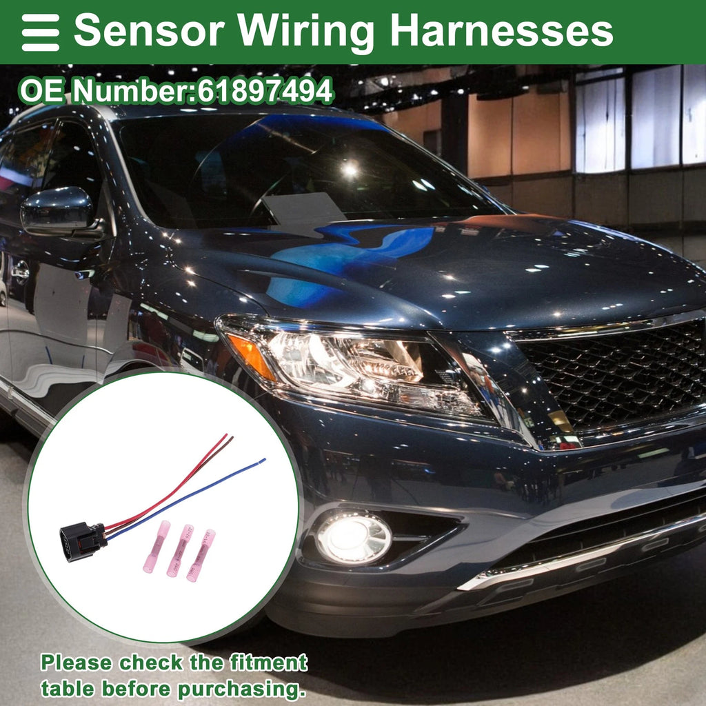 Set of 3 Pin Sensor Wiring Harnesses for Honda Accord (2018–2021) No.61897494