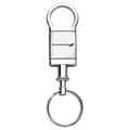 Stripe Logo on Satin-Chrome Valet Keychain - Officially Licensed for Dodge