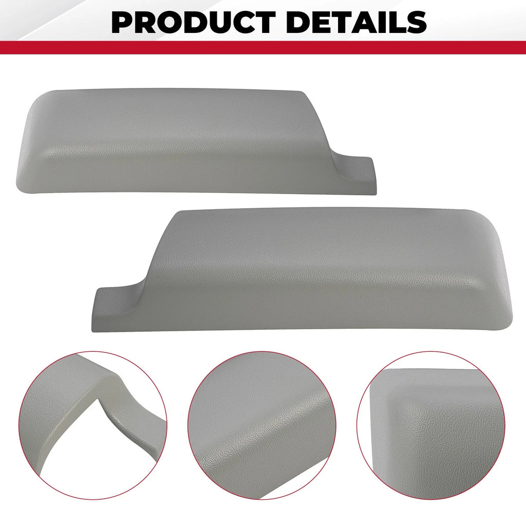 Set of 2 Painted Gray Door Panel Arm Rest Repair Caps for Astro Safari (1996–2005)