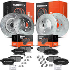 Front & Rear Drilled Brake Rotor & Ceramic Pad for Scion xB (2008-2015)