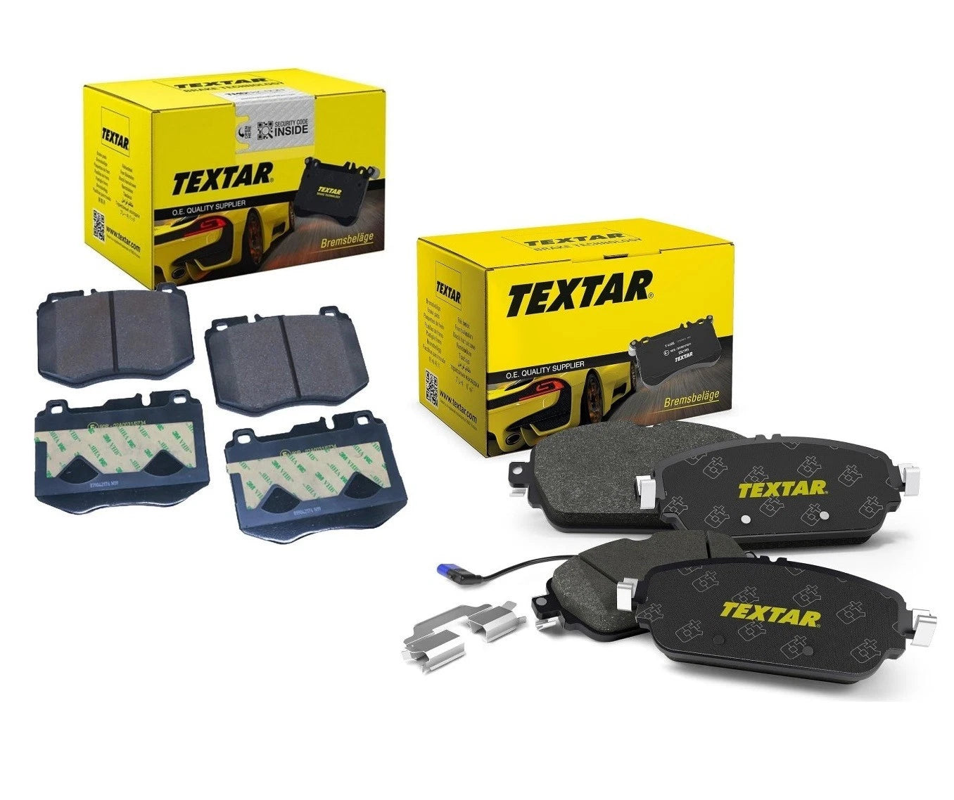 Set of 4 Disc Brake Pads for Mercedes W205 C205 C300 C400 (2015–2021)