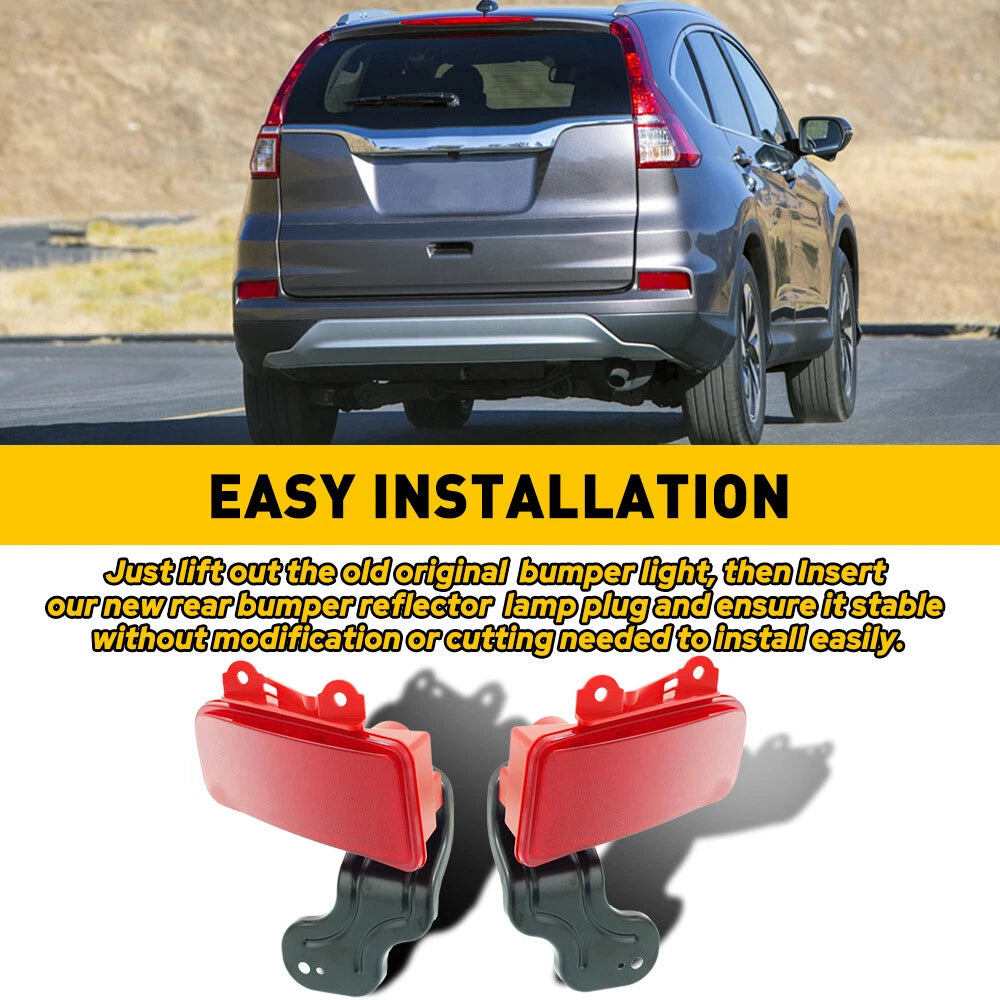 Set of 2 LED Rear Bumper Reflectors for Honda CR-V (2015–2016)