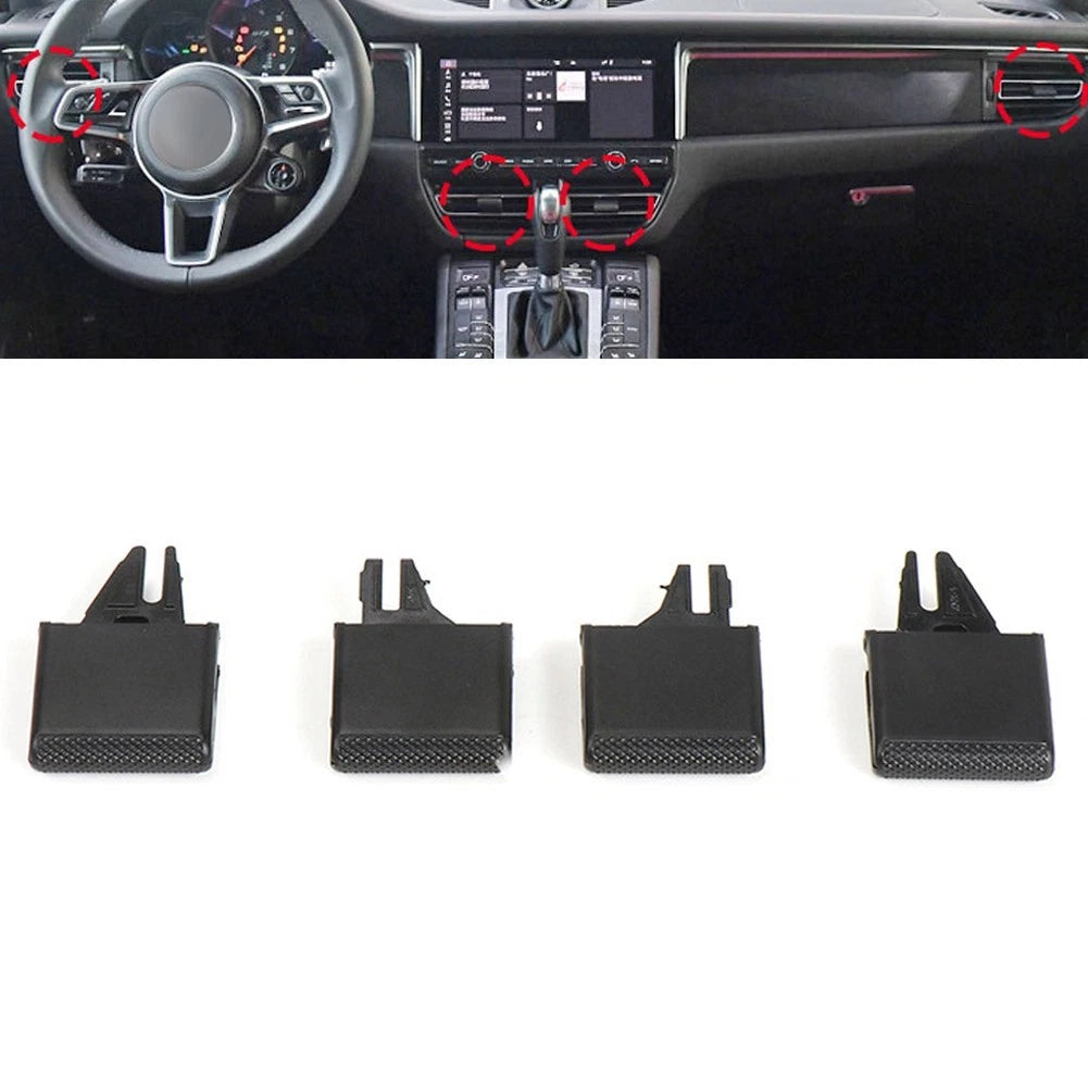 Set of 4 A/C Air Vent Outlet Tab Clips for Macan (2015–2023)