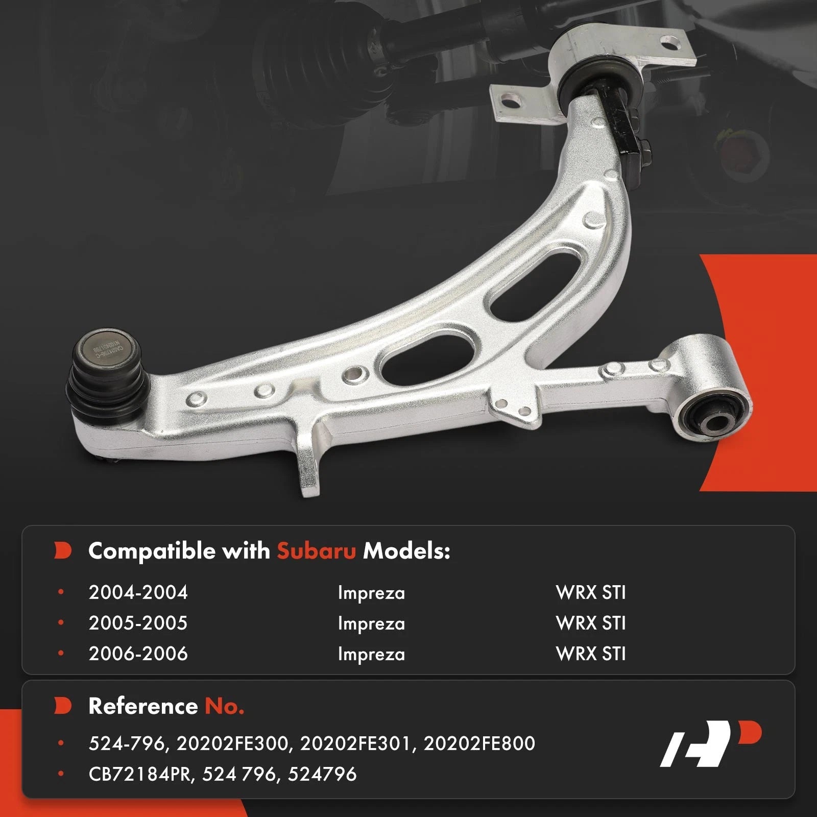 Front Right Lower Control Arm with Ball Joint for Subaru Impreza