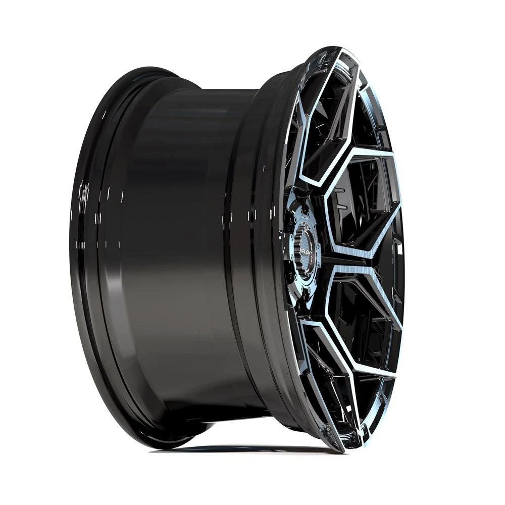 22 Inch Black Wheel Brushed Face Replacement for Cadillac Escalade (1999–2024)