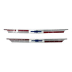 Emblem Inserts Replacement for 1963 Chevy Impala Bel Air Front Hood Rear Trunk