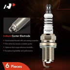 6x Iridium Platinum Spark Plugs for Chrysler Sebring (2004-2005)