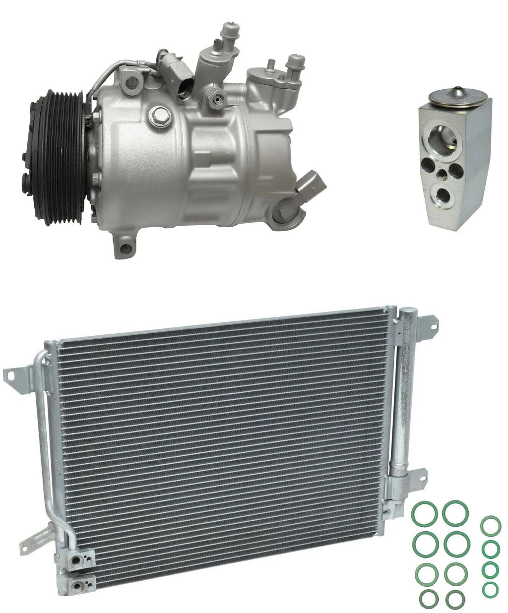 A C Compressor Kit With Condenser for Volkswagen Jetta 1.8L (2017–2019)