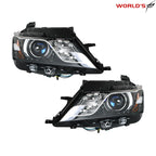 Set of 2 Halogen Headlights for Chevrolet Impala (2015–2020) Black Housing