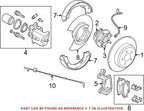 Rear Parking Brake Shoe for Chrysler 300, Dodge Durango, Magnum (OEM)
