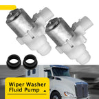 2X Windshield Wiper Washer Fluid Pump for Kenworth T880 T680 (2016–2023)