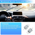 Set of 2 Windshield Washer Nozzles for Mercedes-Benz 123 (1976–1987) No.A0008600862