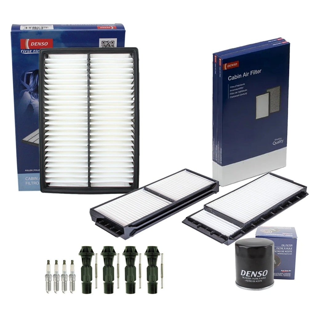 Denso Tune Up Kit & NGK 4 Spark Plugs for Mazda 3 (2004–2009)