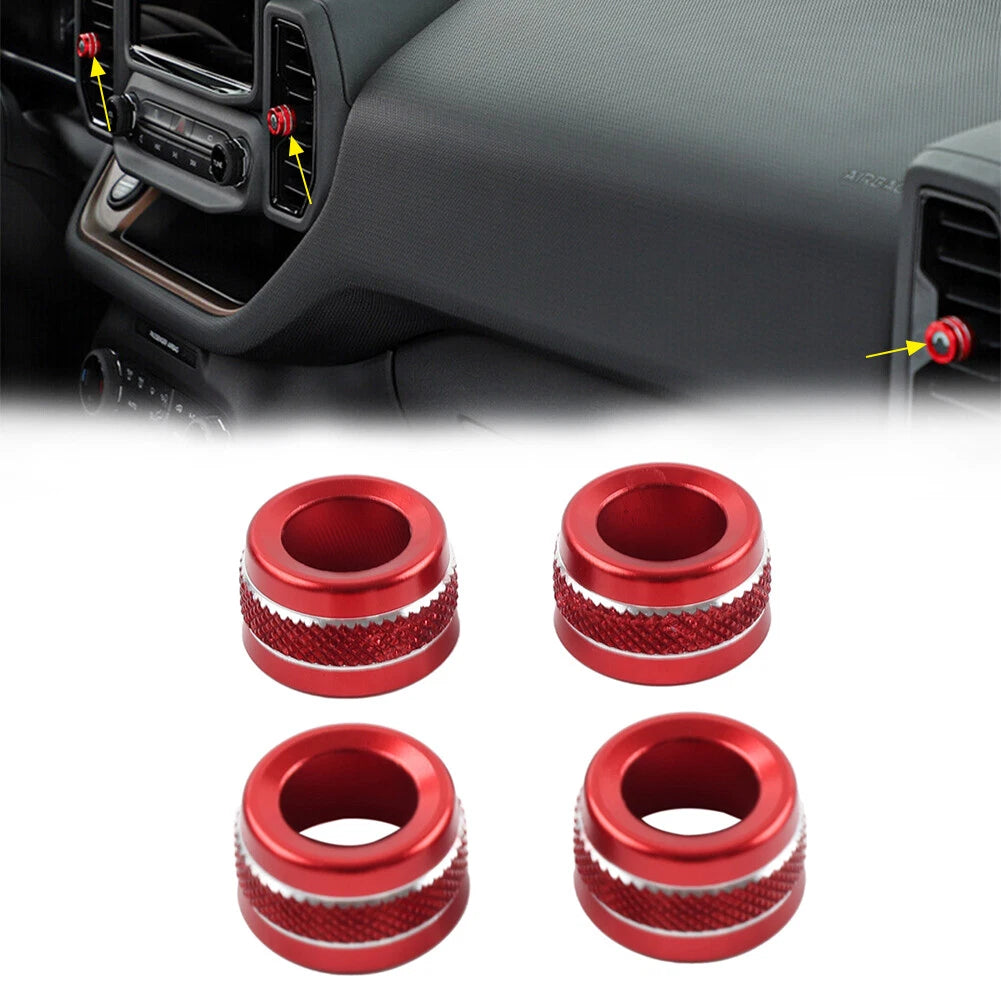 Center Air Conditioner Outlet Vent Ring Cover for Ford Bronco Sport (2021–2024)