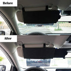 Extendable Black Sun Visor Sunshade for Universal Cars (No Year Specified)