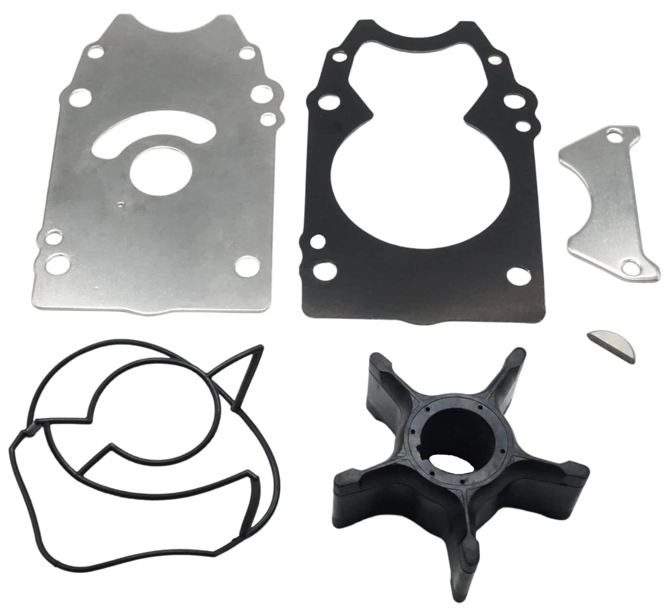 Outboard Water Pump Impeller & Plate for Suzuki 4-S (17461-93J00, 17471-98J01)