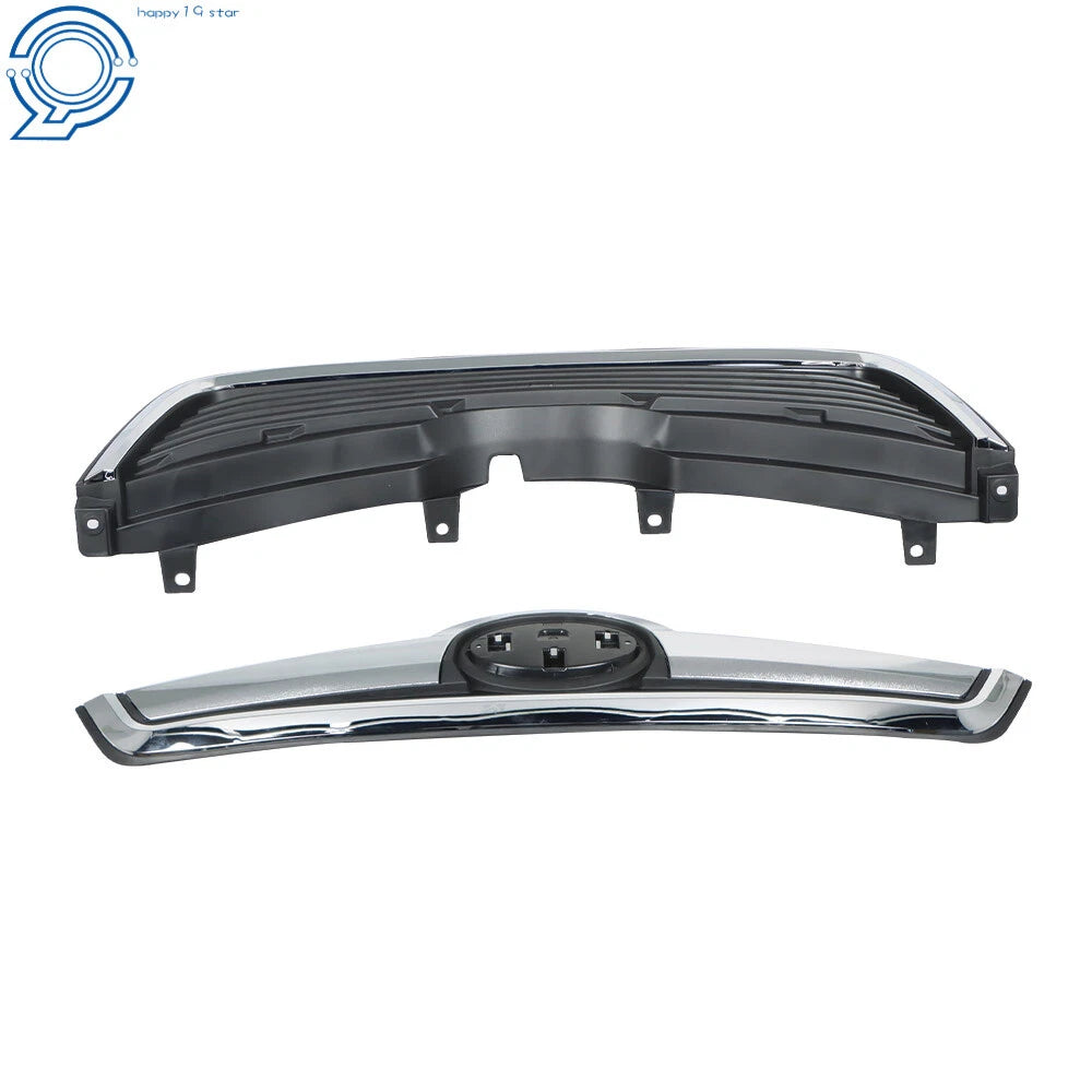 Front Upper Grille Assembly with Chrome Trim for Subaru Forester (2019-2021)