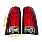 LED Tail Lights Pair for 1988-1998 Chevy K1500 GMC C1500