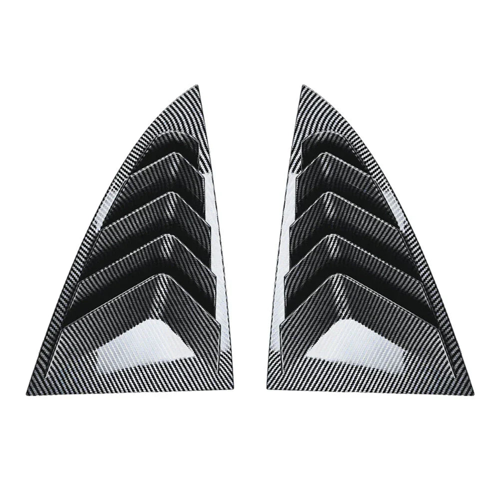 Carbon Fiber Rear Window Louver Cover Trim for Tesla Model Y (2020-2023)