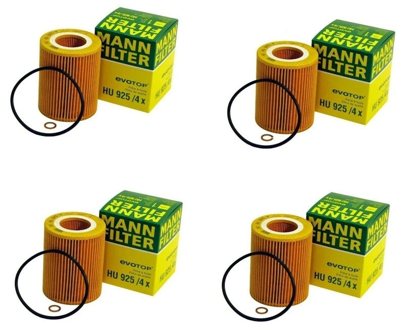 Set of 4 Engine Oil Filters for BMW E36 E39 E46 E53 E60 E83 (11427512300)