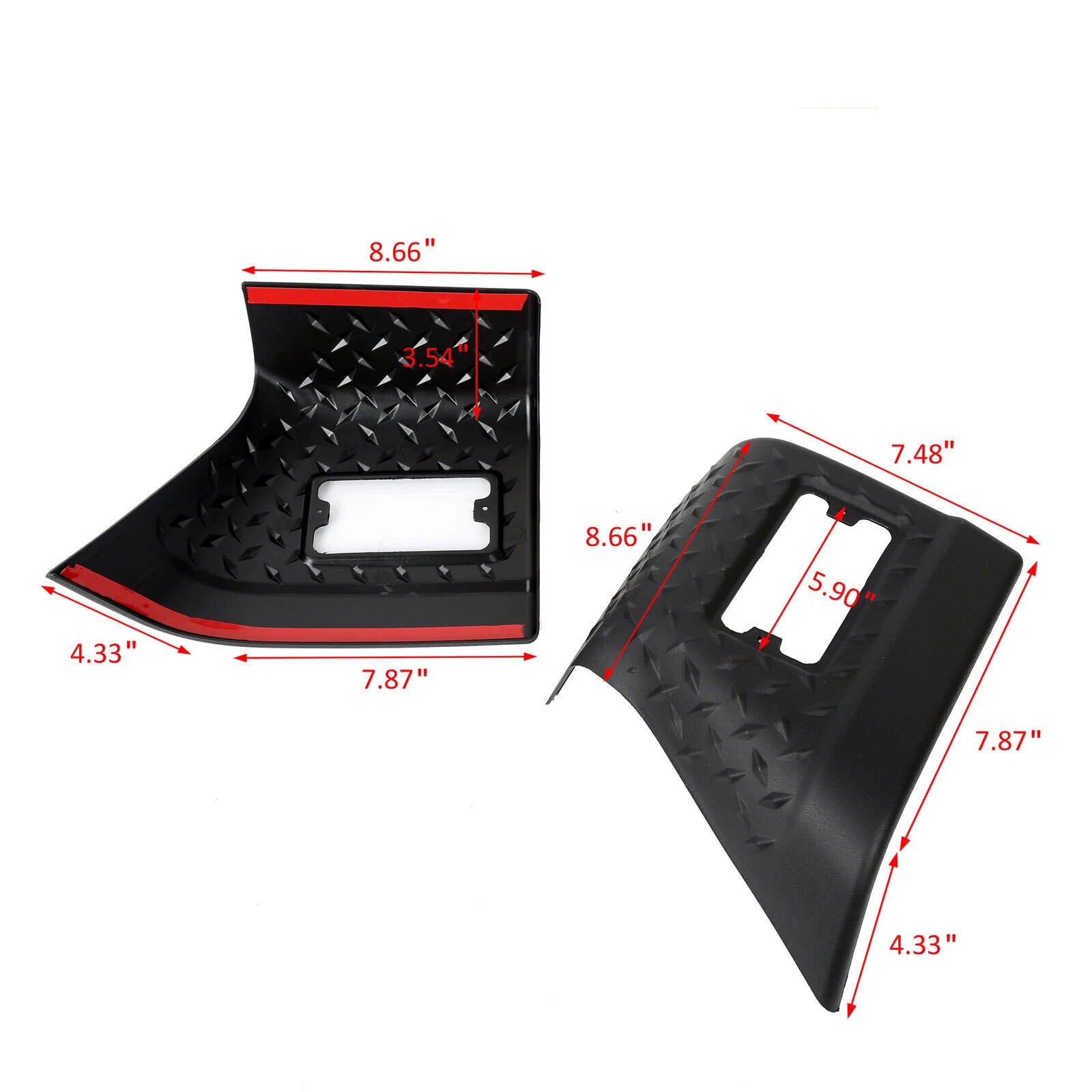 Pair Front Fender Body Armor Guards for Jeep Wrangler TJ (1997-2006)