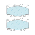 HD Front Disc Brake Pads Set for Hilux GGN25 KUN25 KUN26 TGN26 (2005-2016)