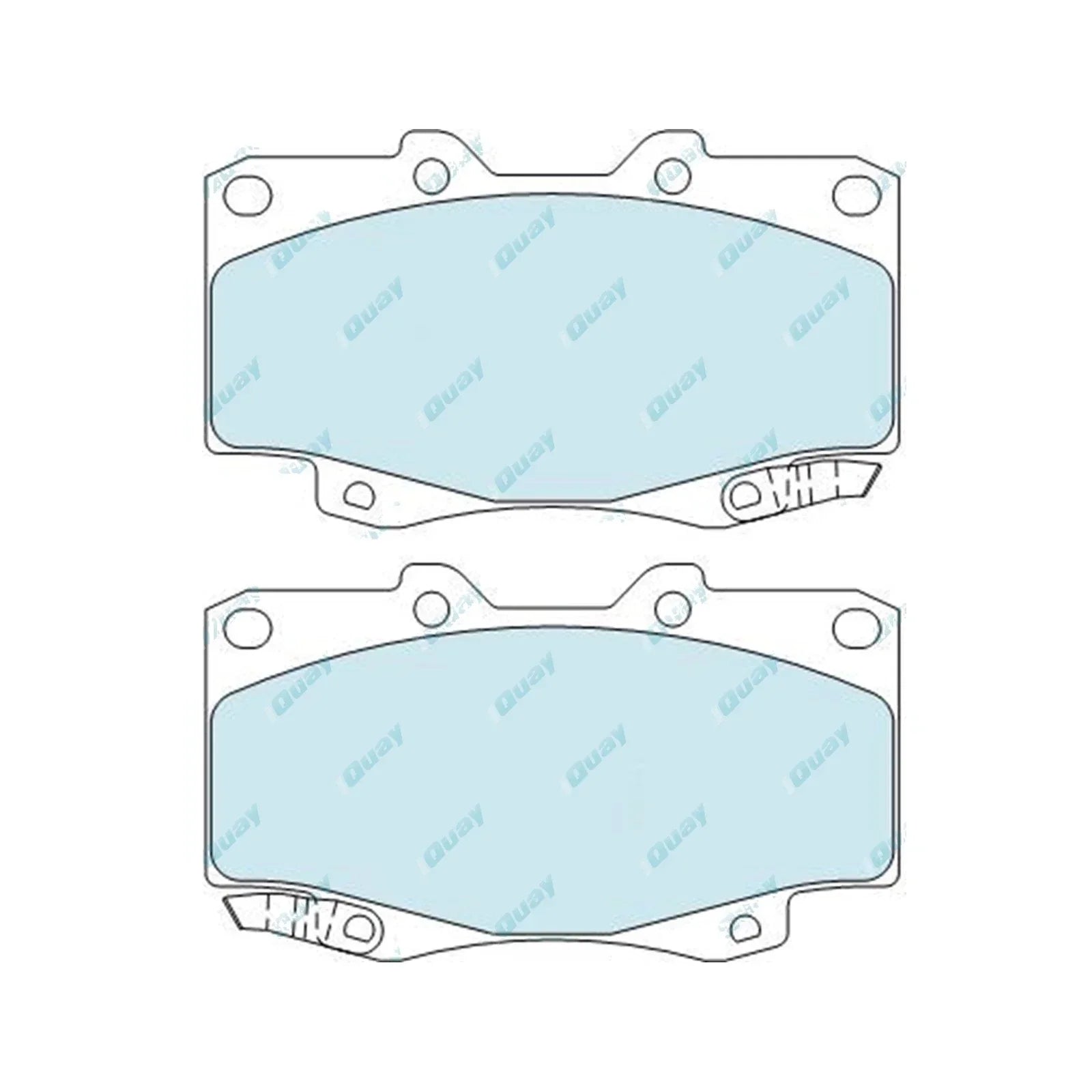 HD Front Disc Brake Pads Set for Hilux GGN25 KUN25 KUN26 TGN26 (2005-2016)