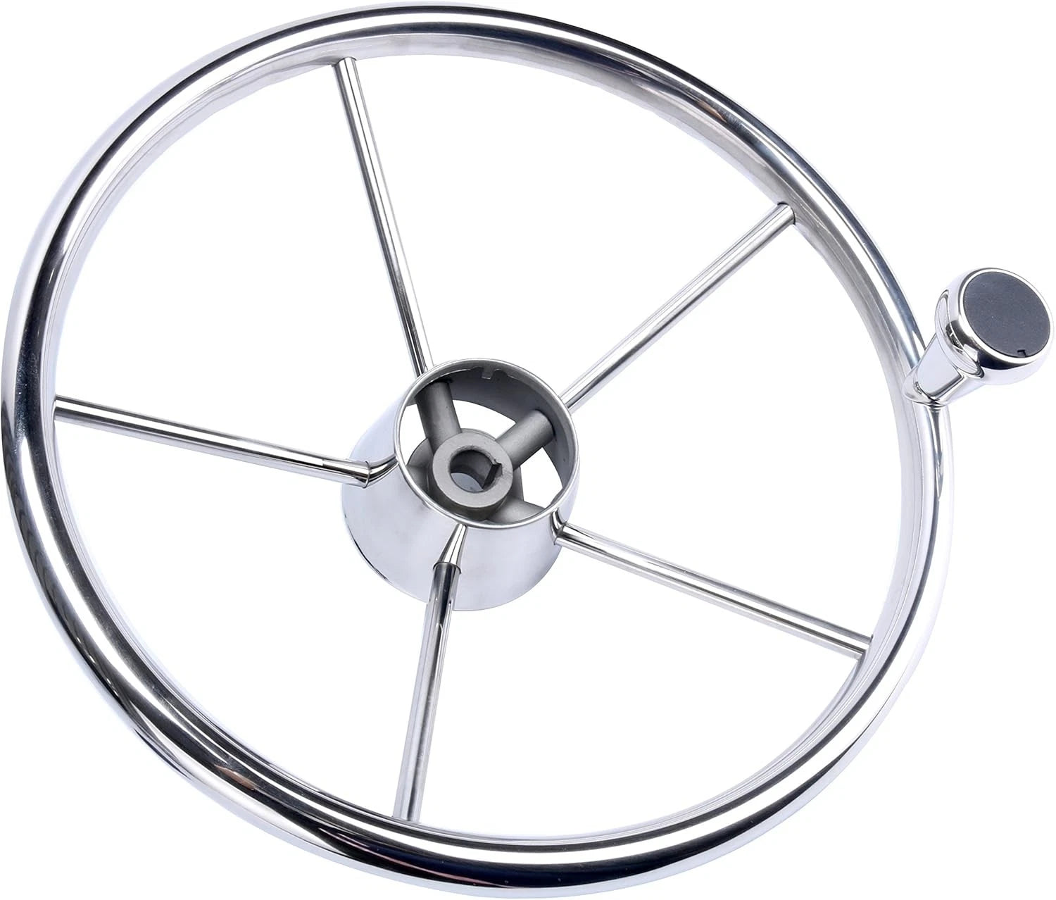 5-Spoke Stainless Steering Wheel for Marine (13.5 Inch)