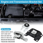 Engine Motor Trans Mount Set for Ford Explorer 2.0L 2.3L (2012–2019)
